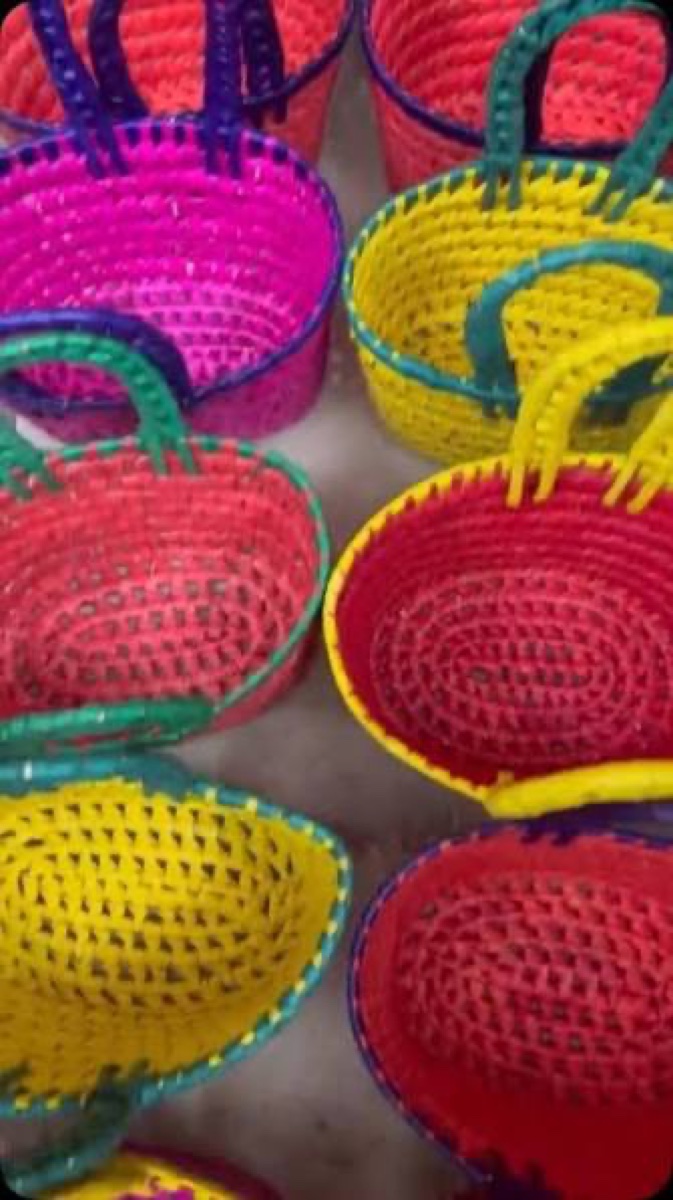 Traditional palm-leaf handiwork